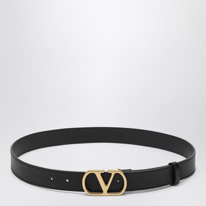 Belts Valentino Garavani - Black 3 cm Vlogo Signature leather belt Brand