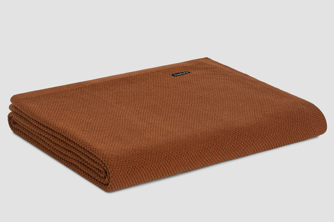 Bemboka Blankets Orange Uluru Bemboka Moss Stitch Cotton Baby Cot Blankets Bemboka Moss Stitch Cotton Baby Cot Blankets I Luxury Bedding Australia Brand