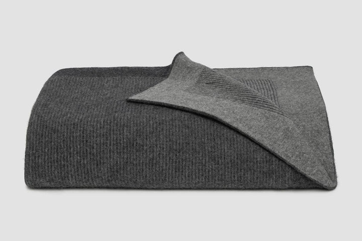Bemboka Blankets Super King 220x280 Grey/Pale Grey Bemboka Reversible Rib Angora & Merino Wool Blankets Pre-Shrunk Brand