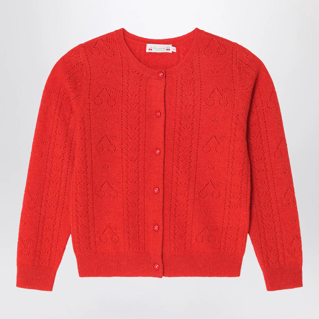 Bonpoint - Red cashmere cardigan Brand Cardigan 10