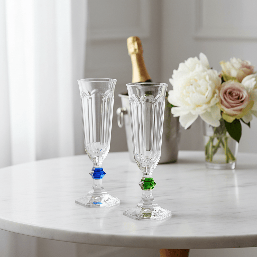 Mario Luca Giusti Rolling Stones Champagne Flute Set of 3 Brand Champagne Flute