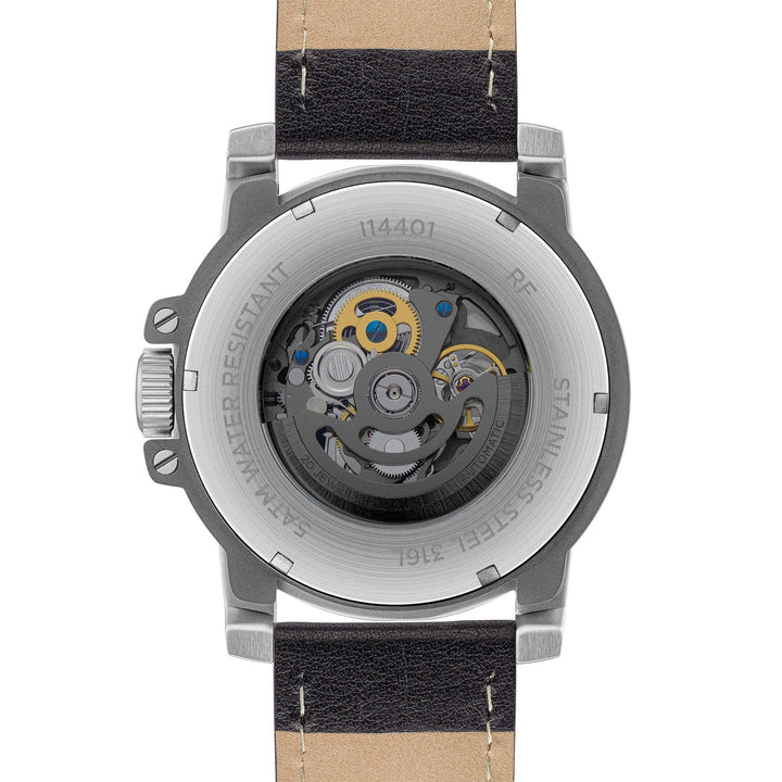 Ingersoll Chronograph Watches Ingersoll The Freestyle Automatic Black Leather Strap Watch Ingersoll The Freestyle Automatic Black Leather Strap Watch Brand