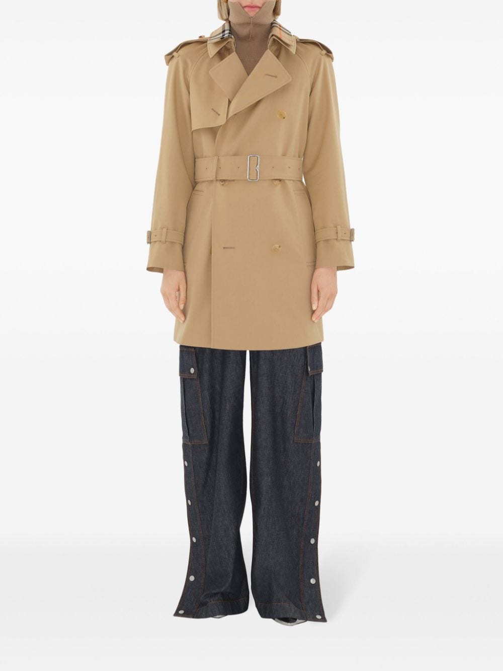 Burberry Coats Burberry Coats Beige Burberry Beige cotton double-breasted coat detachable collar Vintage  Brand