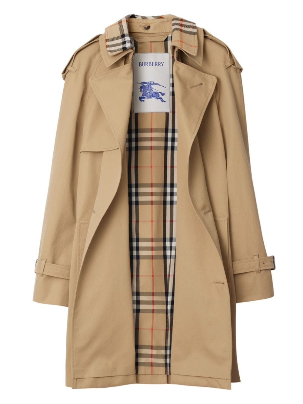 Burberry Coats Burberry Coats Beige Burberry Beige cotton double-breasted coat detachable collar Vintage  Brand
