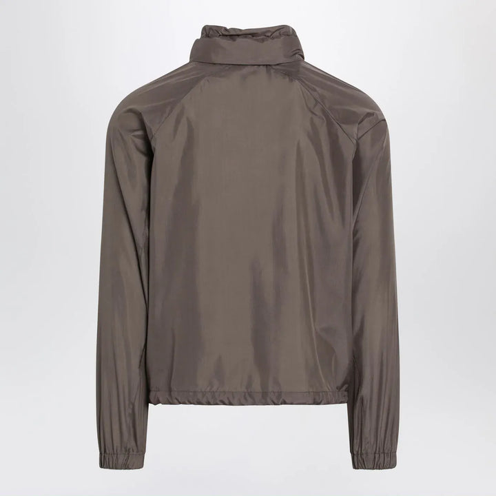 Brunello Cucinelli - Taupe silk-blend jacket Brand Coats &amp; Jackets