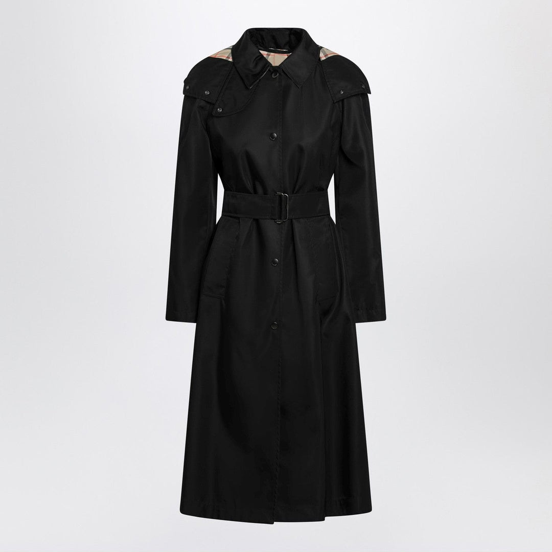 Coats & Jackets 8 UK Burberry - Long black nylon car coat Brand