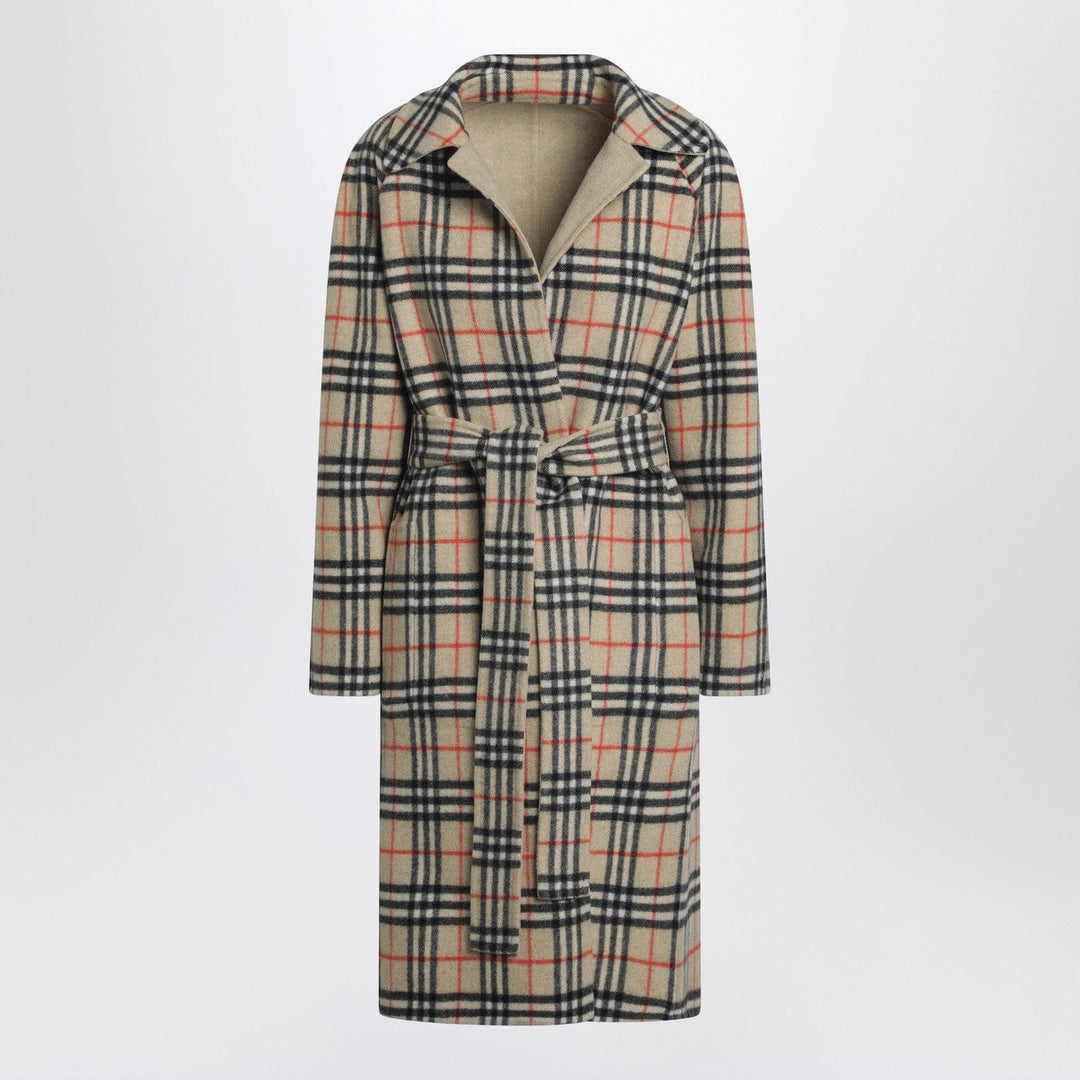 Coats & Jackets 8 UK Burberry - Sand reversible wool coat Brand