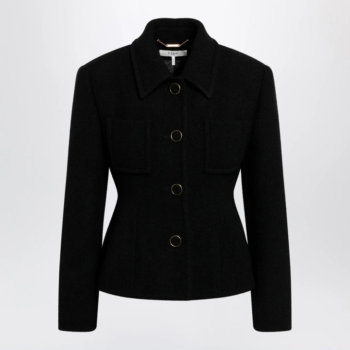 Chloé - Black wool-blend jacket Brand Coats &amp; Jackets 38  FR