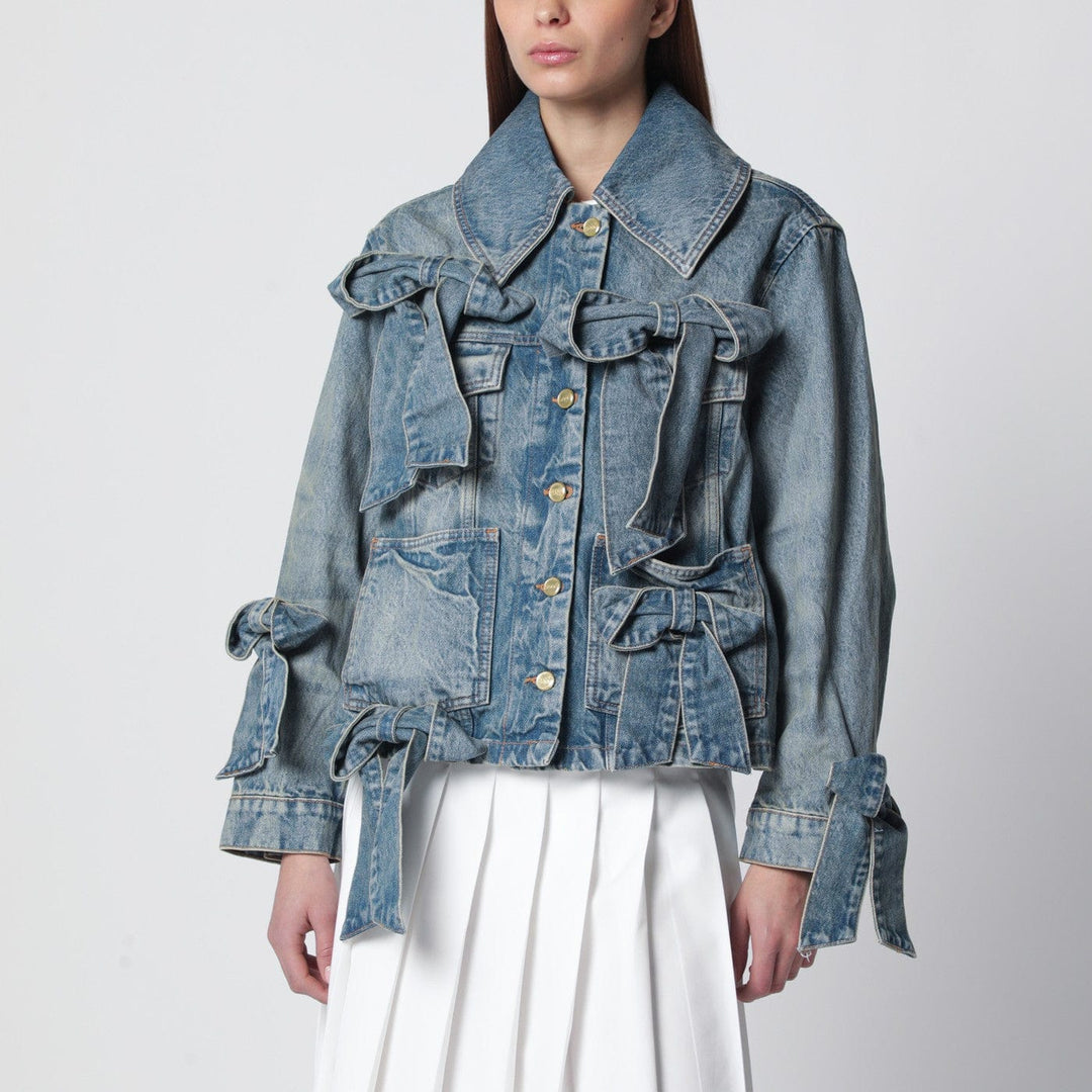 Coats & Jackets GANNI - Denim jacket with bows Brand