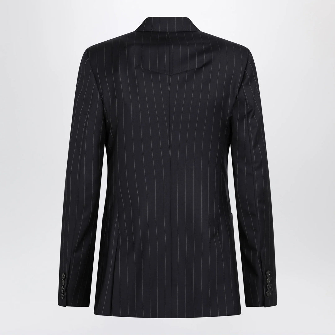 Givenchy - Double-breasted pinstripe wool jacket, dark navy Brand Coats &amp; Jackets 38  FR