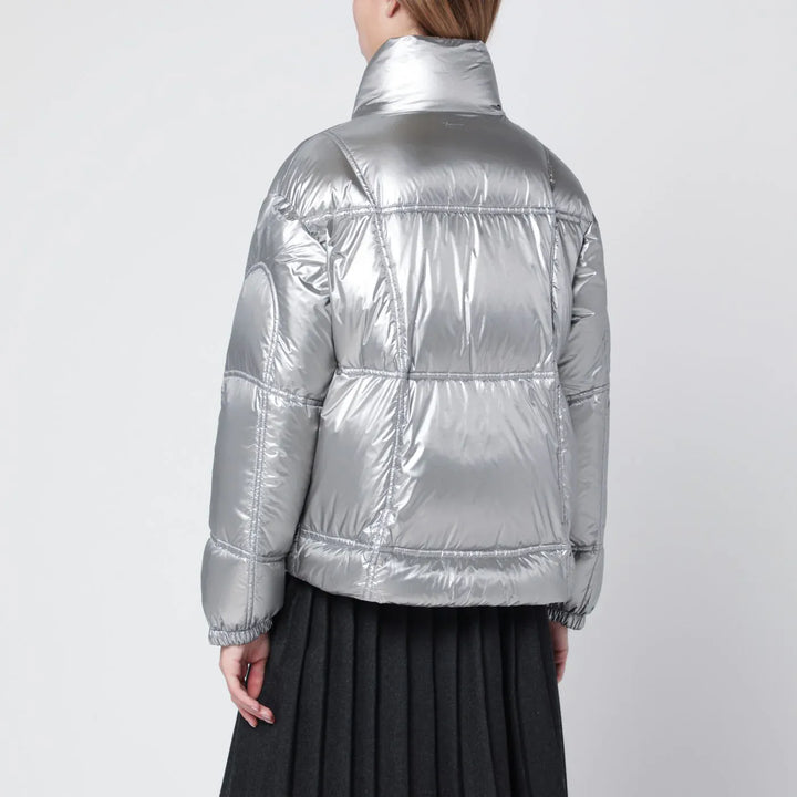 HERNO - Metallic Shield Laminar jacket Brand Coats &amp; Jackets