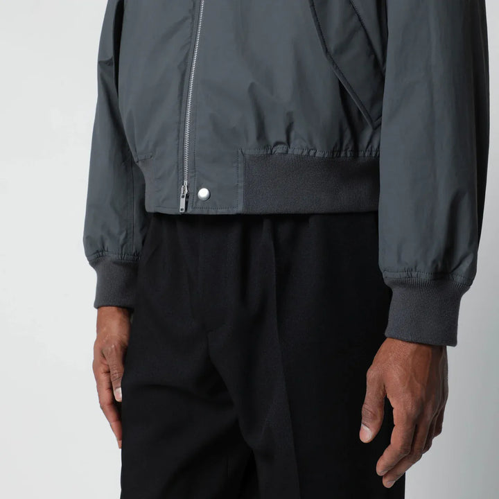 Jil Sander - Grey cotton zip-up bomber jacket Brand Coats &amp; Jackets