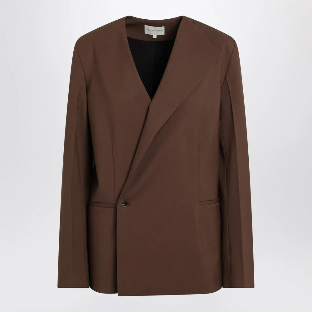 LouLou De Saison - Brown double-breasted wool jacket Brand Coats & Jackets 36  FR