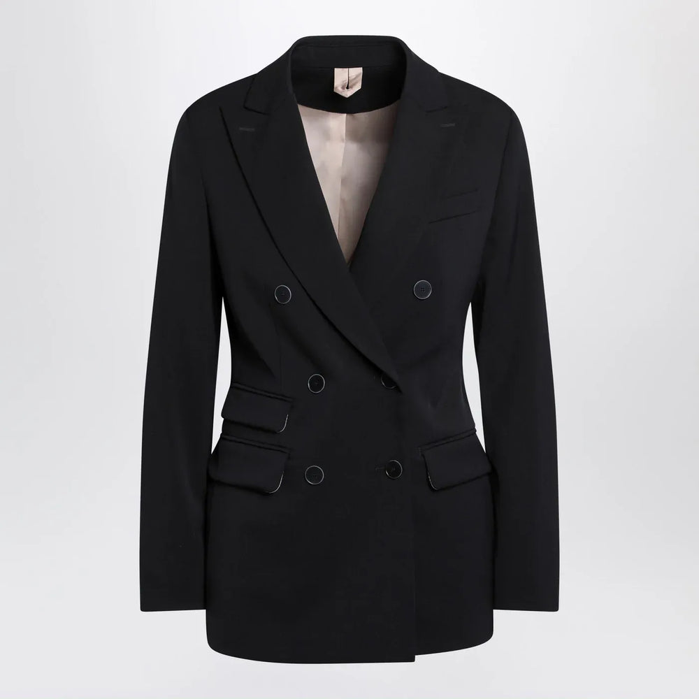 Max Mara - Blue double-breasted wool jacket Brand Coats & Jackets 40  IT