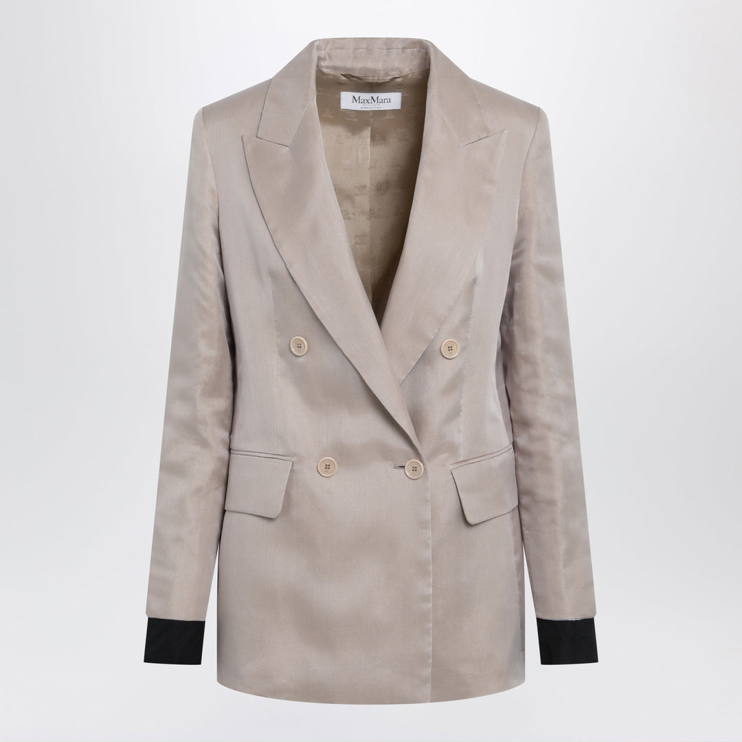 Coats &amp; Jackets Max Mara - Oversized linen and organza blazer in pink Brand