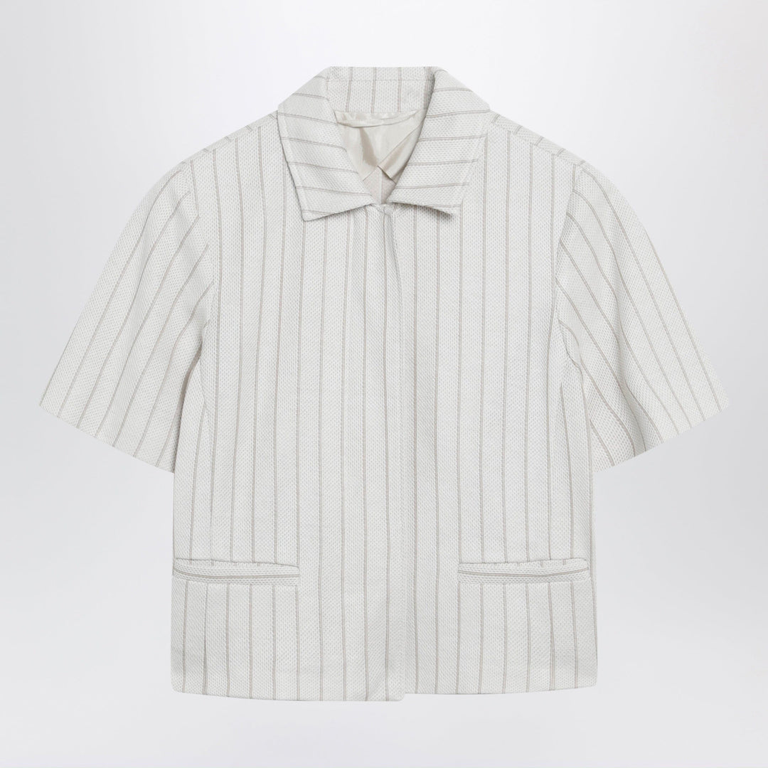 Coats & Jackets Max Mara - Pinstripe piqué jersey jacket Brand
