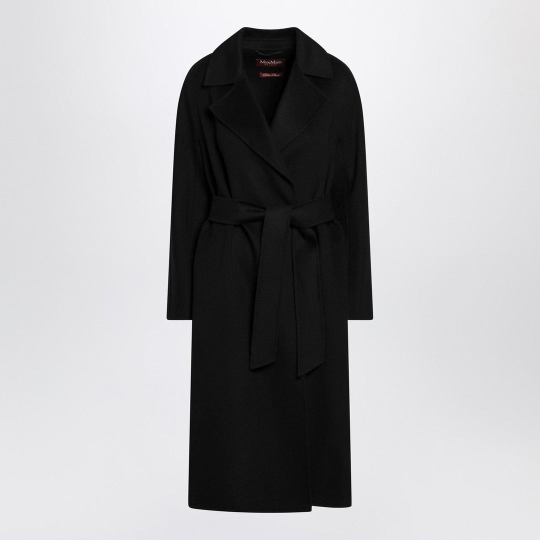 Coats & Jackets Max Mara Studio - Black coat with belt Brand