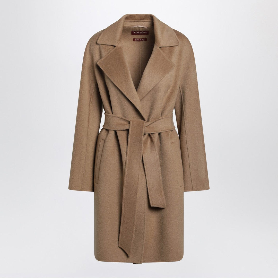 Coats & Jackets Max Mara Studio - Camel wrap coat in cashmere and wool Brand