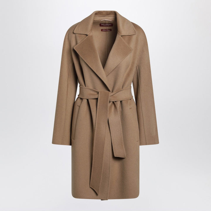 Coats &amp; Jackets Max Mara Studio - Camel wrap coat in cashmere and wool Brand