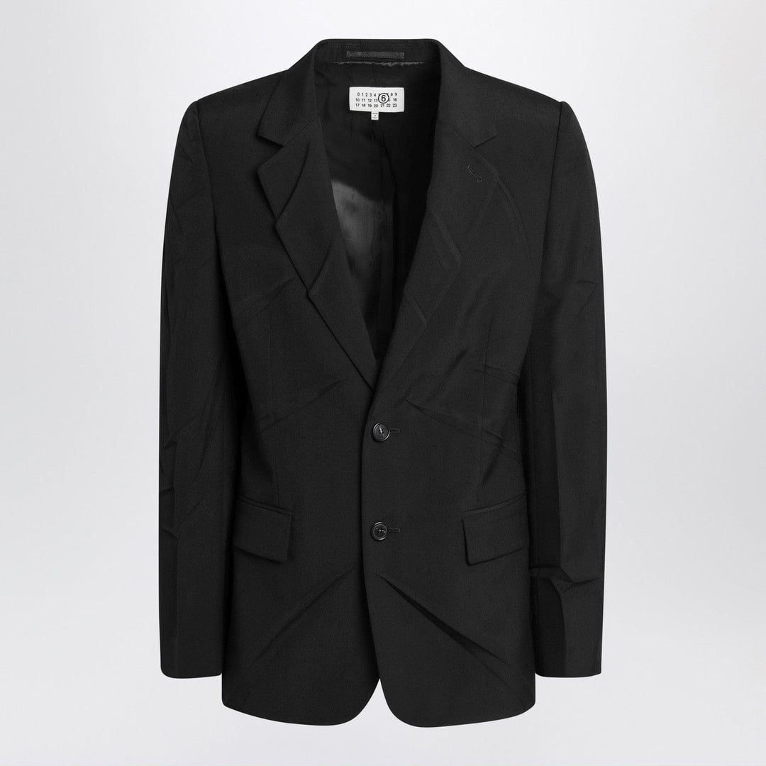 Coats &amp; Jackets MM6 Maison Margiela - Black wool-blend jacket Brand