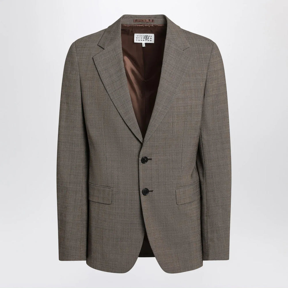 MM6 Maison Margiela - Single-breasted jacket brown in wool blend Brand Coats & Jackets 48 IT