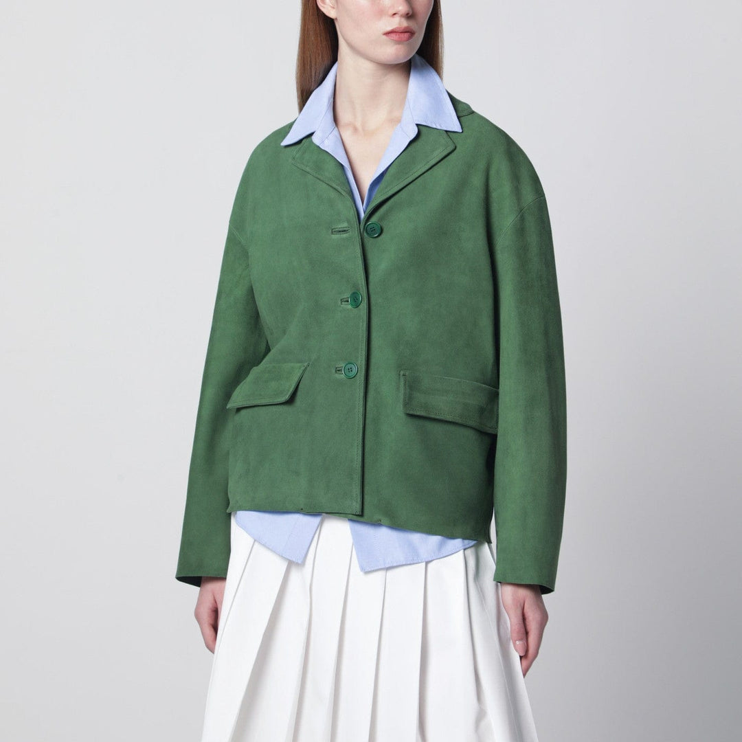 Coats &amp; Jackets Salvatore Santoro - Green suede jacket Brand