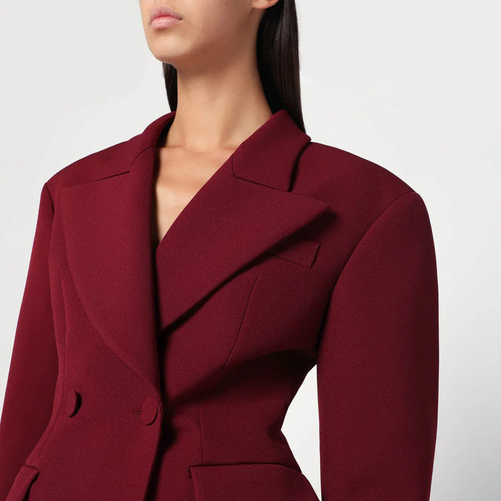 THE ANDAMANE - Burgundy single-breasted jacket Brand Coats &amp; Jackets