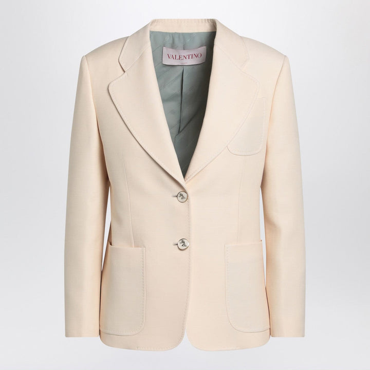Coats &amp; Jackets 44  IT Valentino - Wool and silk single-breasted jacket Brand
