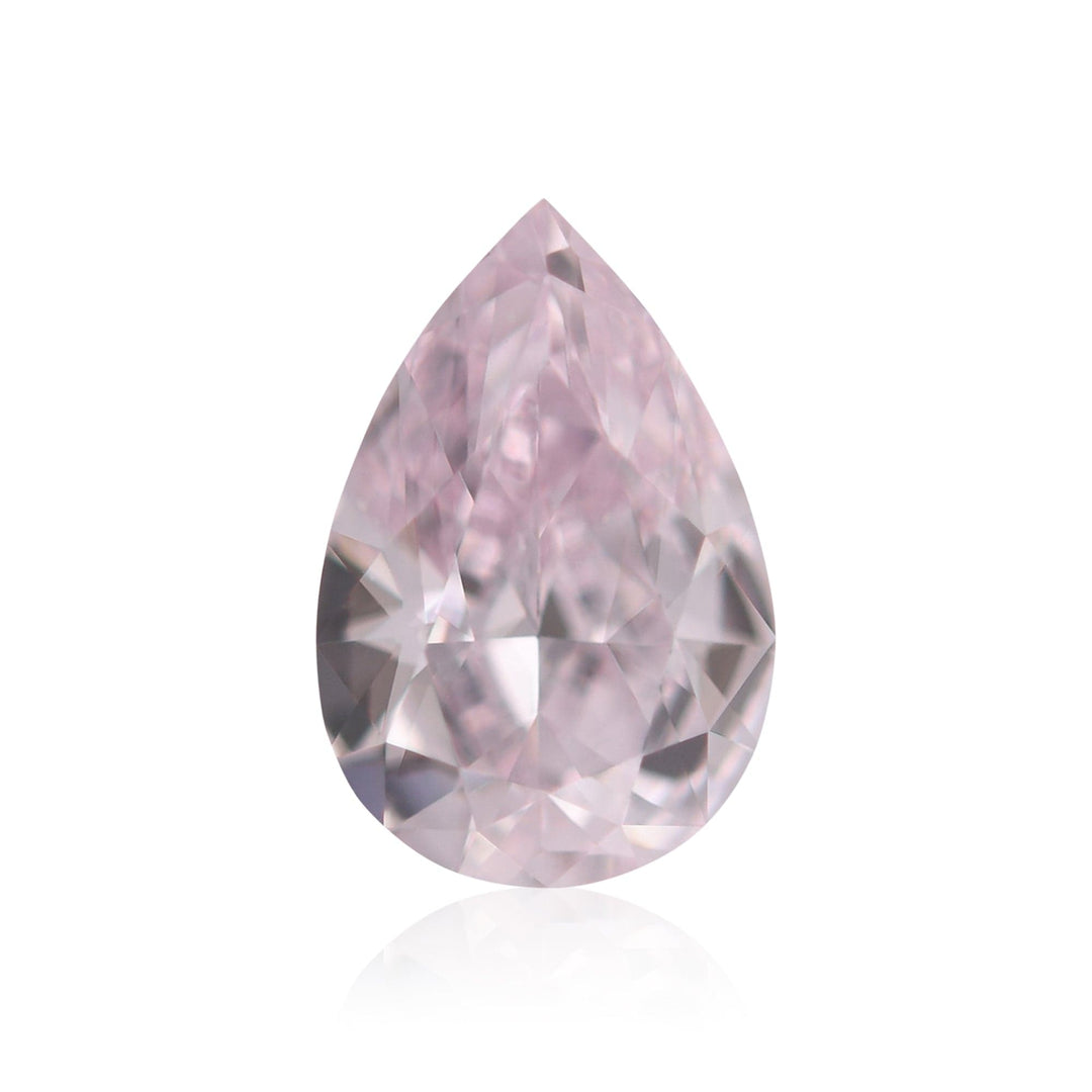 0.31 Carat Fancy Purplish Pink Pear Diamond SI1 GIA Brand Color Diamond