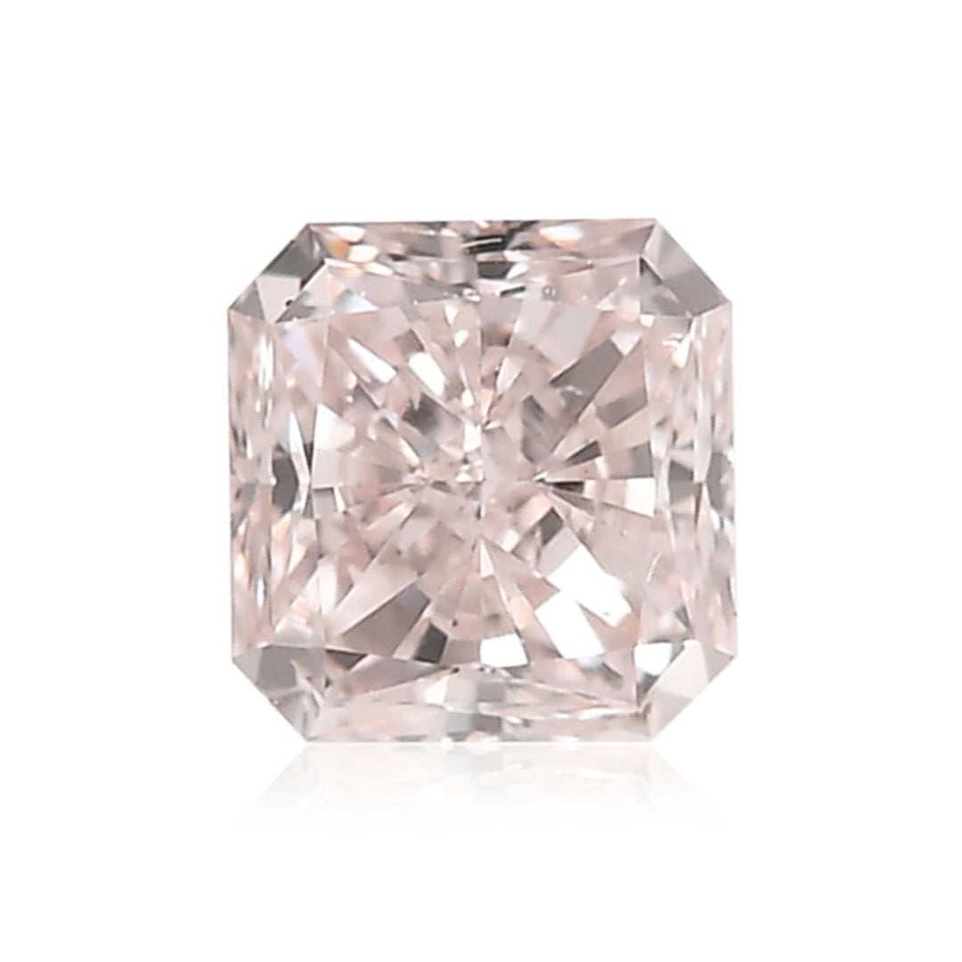 0.50 Carat Very Light Pink Radiant Diamond SI2 GIA Brand Color Diamond