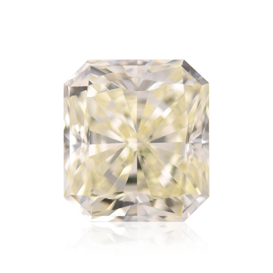 5.03 Carat Light Yellow Radiant Diamond VS2 GIA Brand Color Diamond