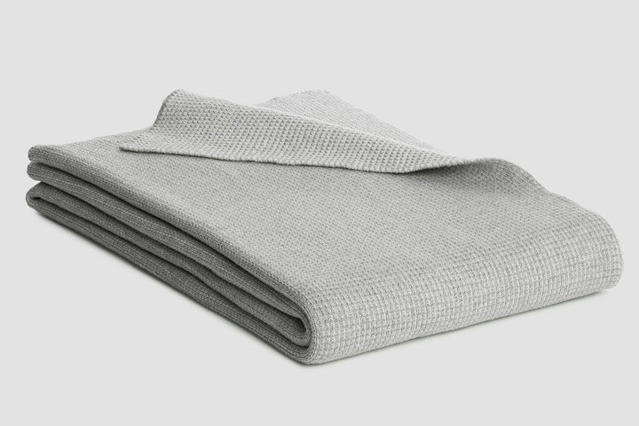 Bemboka Cotton Throws Dove/Oyster Bemboka Reversible Box Knitted Weight Throws Bemboka Reversible Box Knitted Weight Throws I Luxury Comfort Bedding  Brand