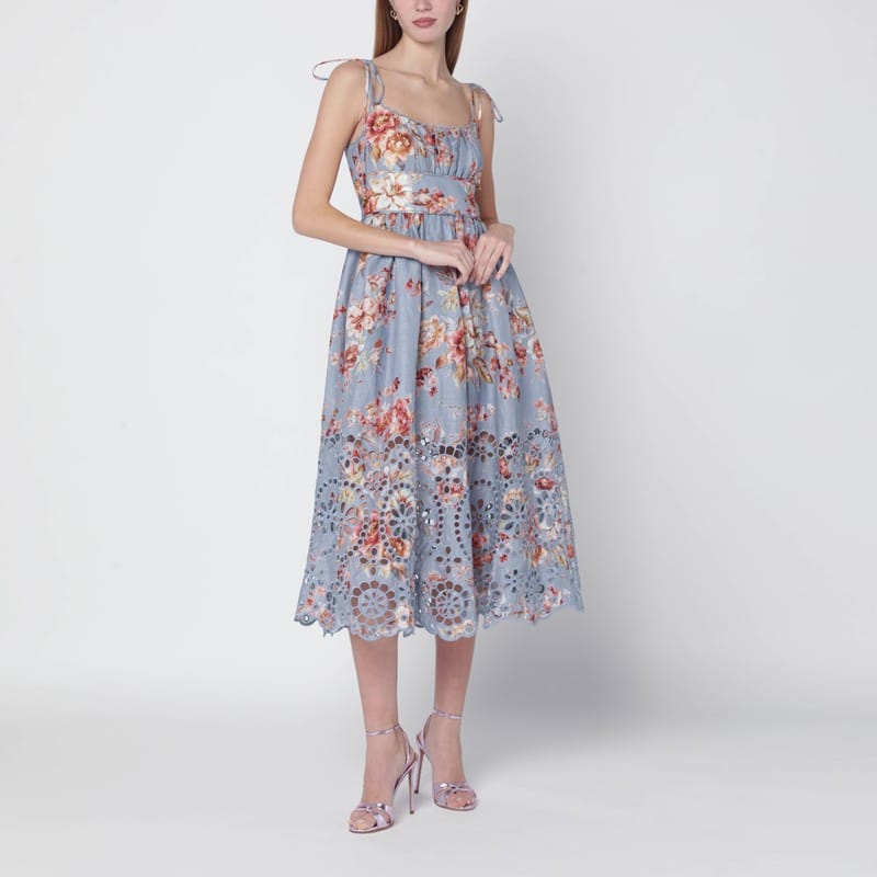 Dresses ZIMMERMANN - Floral-print linen midi dress - 1 Brand