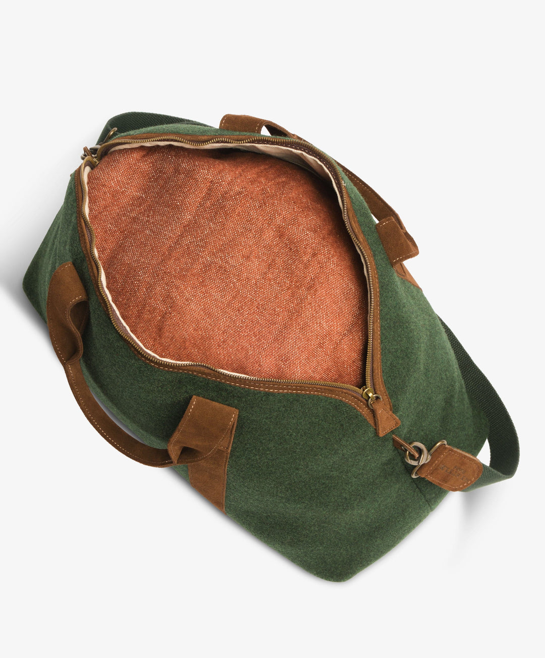My Style Bags Personalised London Large Felt Duffel Bag – Green Brand Duffel Bag