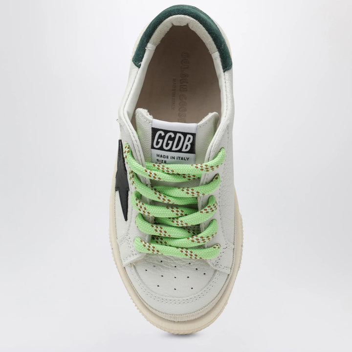 Golden Goose - May sneakers in white/black/green leather Brand