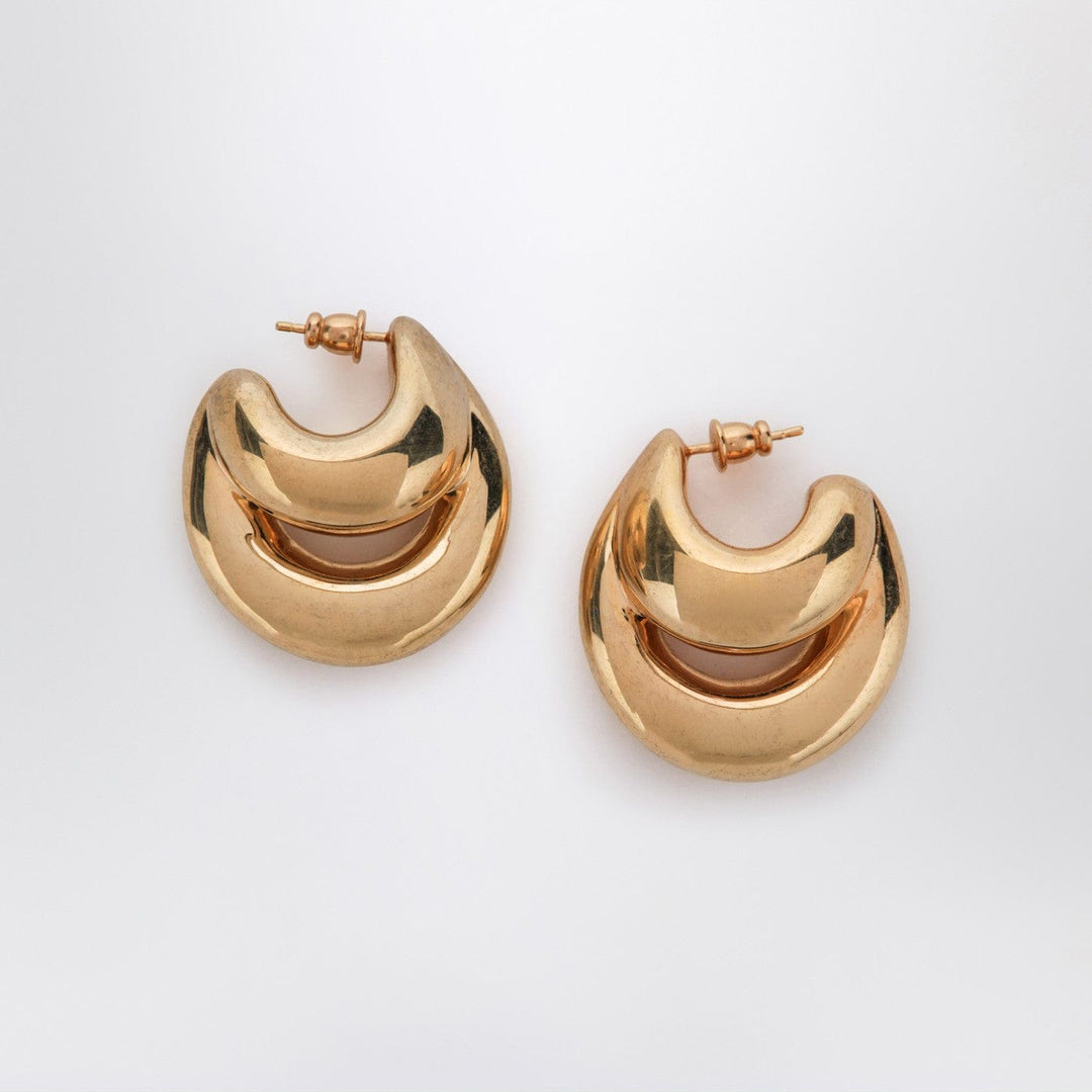 Jewelry TU Blow Up Huggies earrings in gold tone Brand