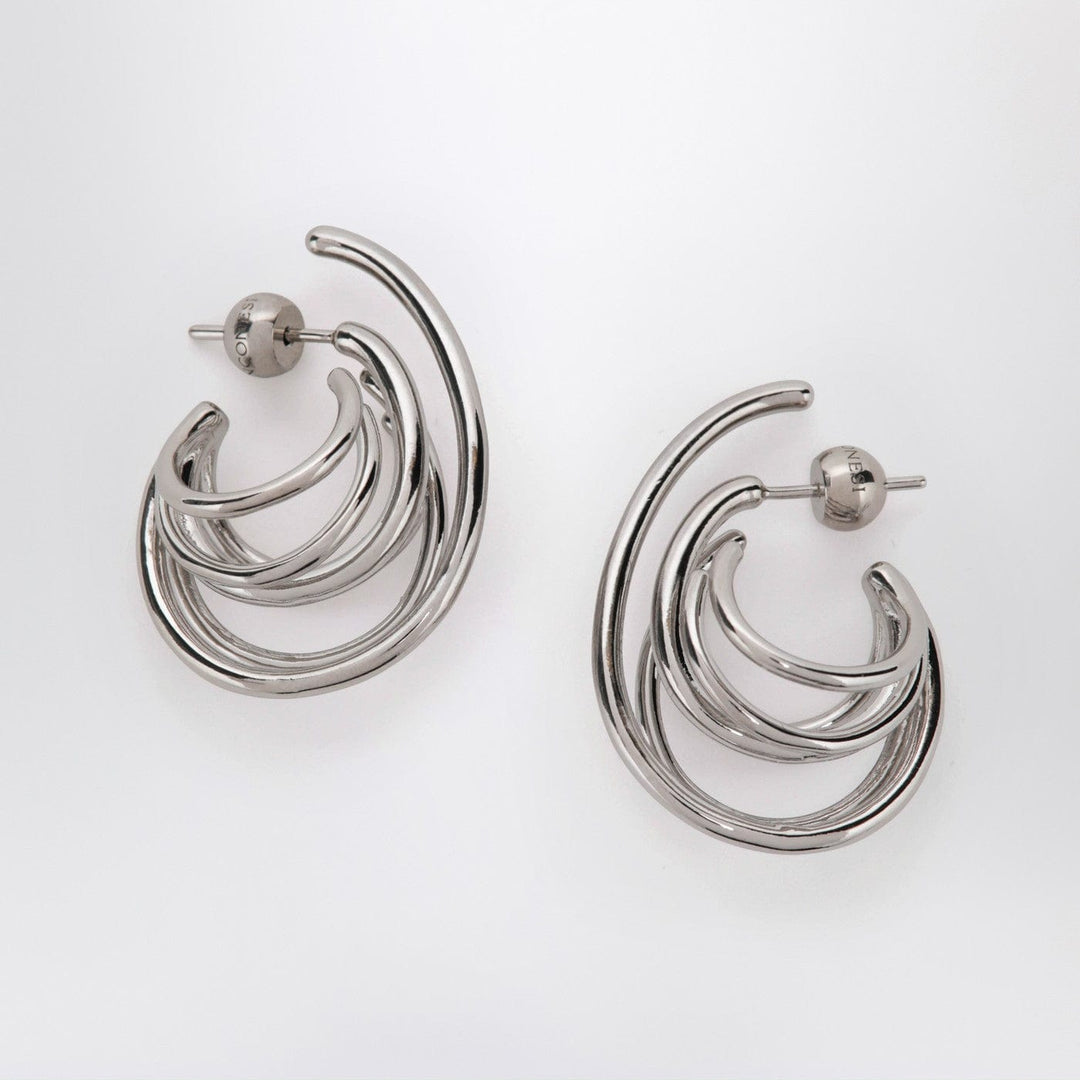 Jewelry TU PANCONESI - Circular earrings in silver tone Brand