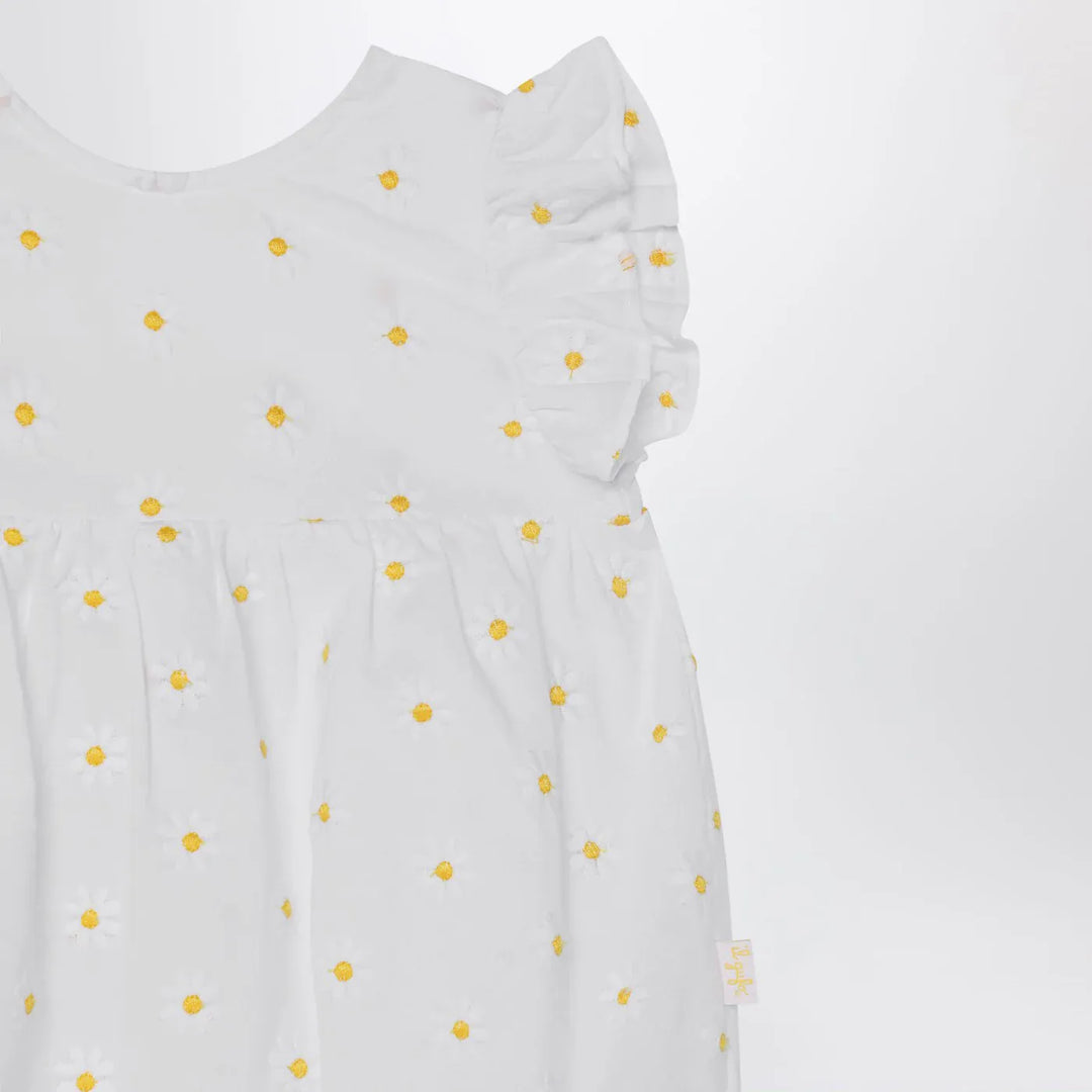 Il Gufo - White romper with floral embroidery Brand Jumpsuits &amp; Rompers 6