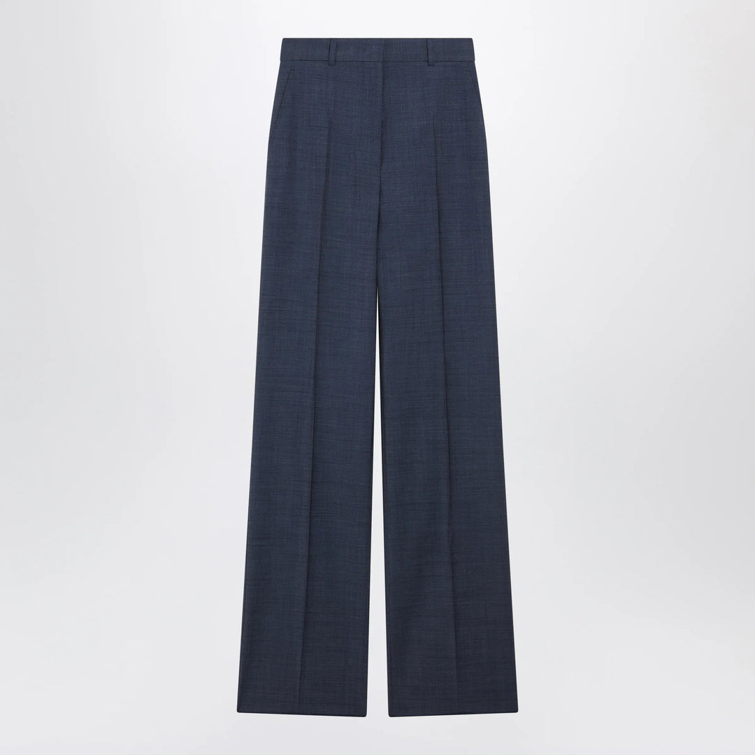 Max Mara Studio - Classic trousers in blue virgin wool Brand 40  IT