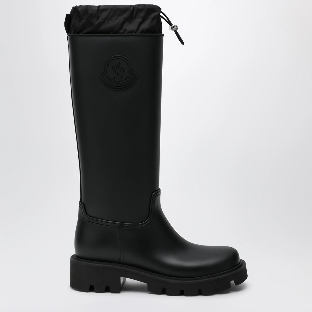Moncler - Kickstream High rain boots in PVC black Brand 36 IT