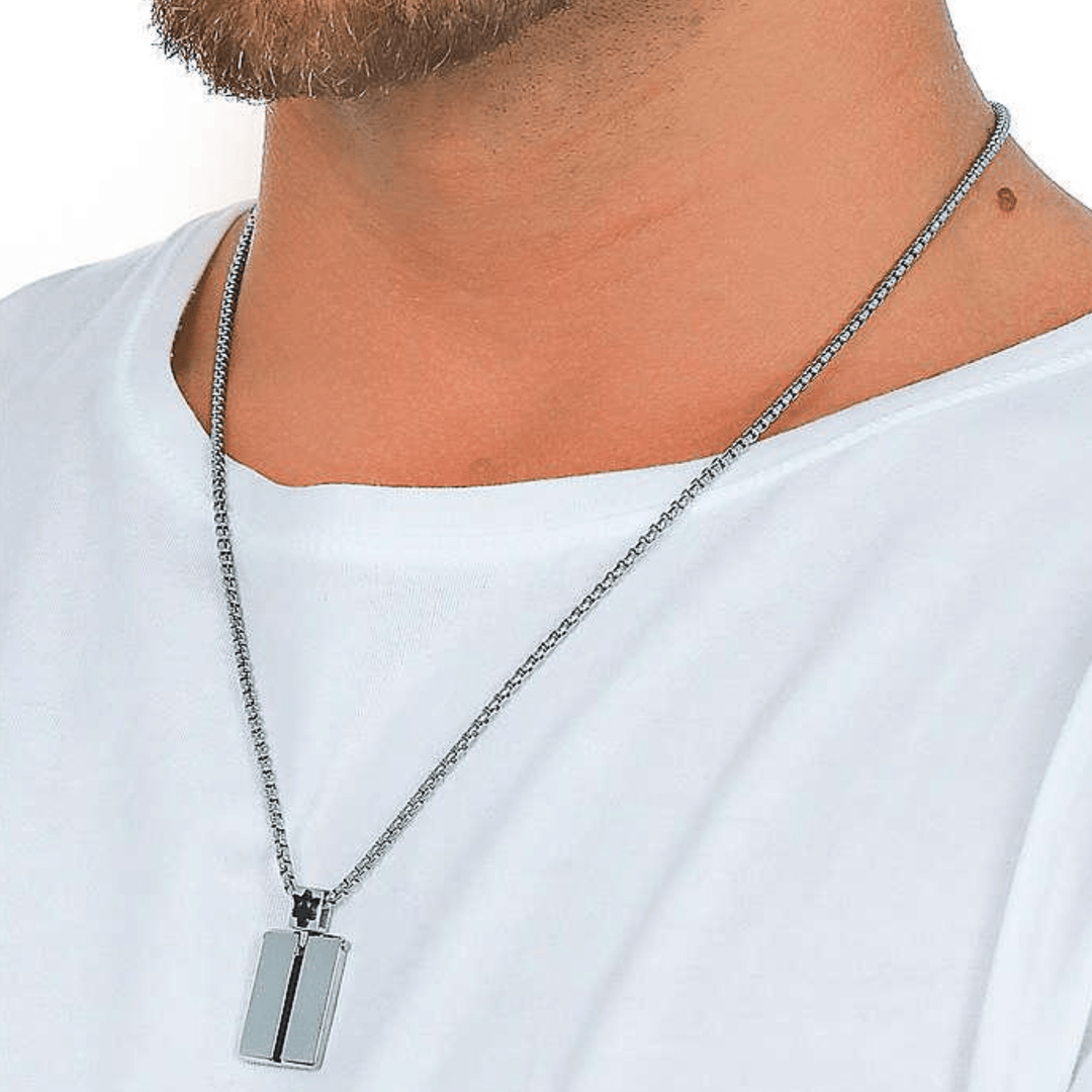 Maserati Necklace Maserati Jewels Men's Necklace Maserati Jewels Men's Necklace Stainless Steal Brand