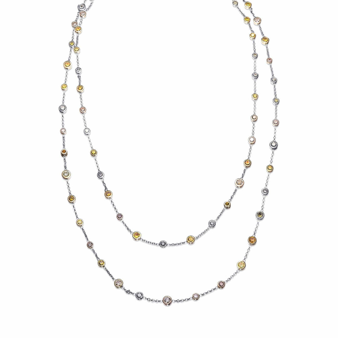 Mix Color Brilliants Diamond Necklace Brand Necklace