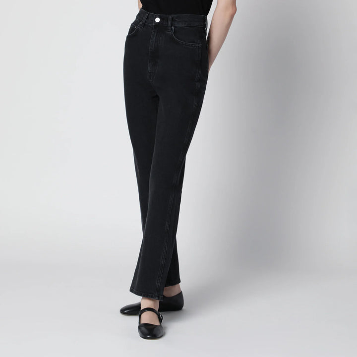 ANINE BING - Jane high-rise slim jeans in vintage black denim Brand Pants