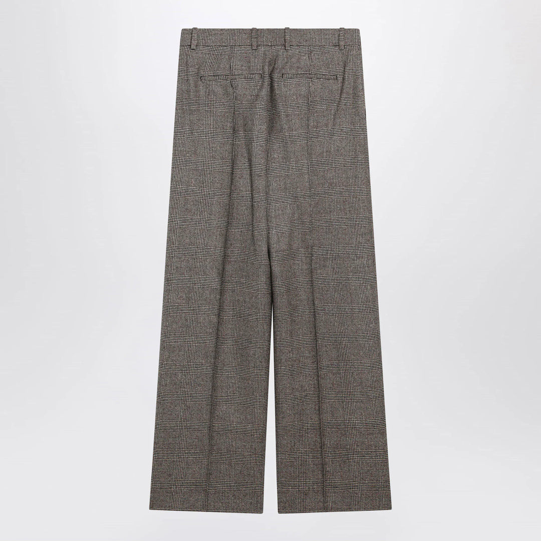 Burberry - Prince of Wales Wool-Blend Trousers Brand Pants