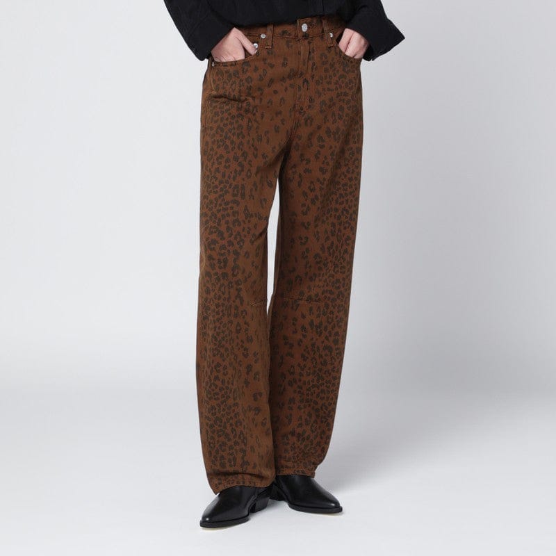 Pants Citizens of Humanity - Relaxed Miro jeans with cheetah print - 24 Brand