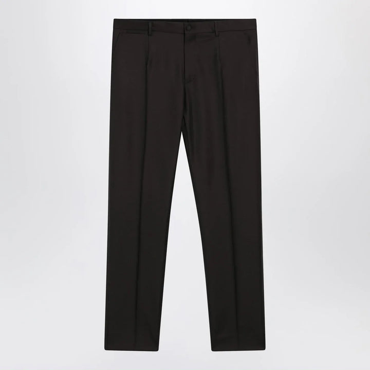 Dolce&amp;Gabbana - Brown wool trousers Brand Pants 50 IT