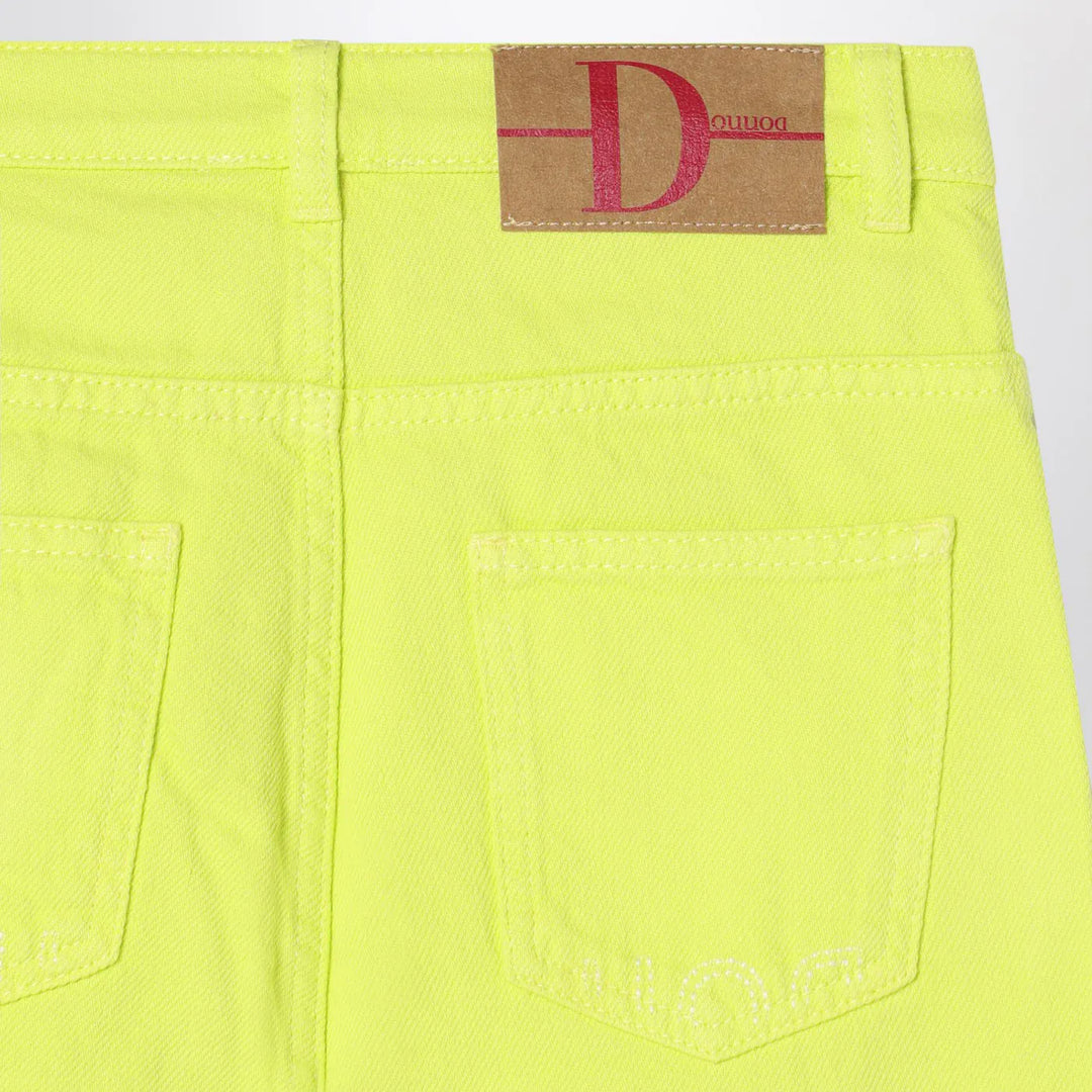 Douuod - Lime yellow cotton pants Brand Pants 8