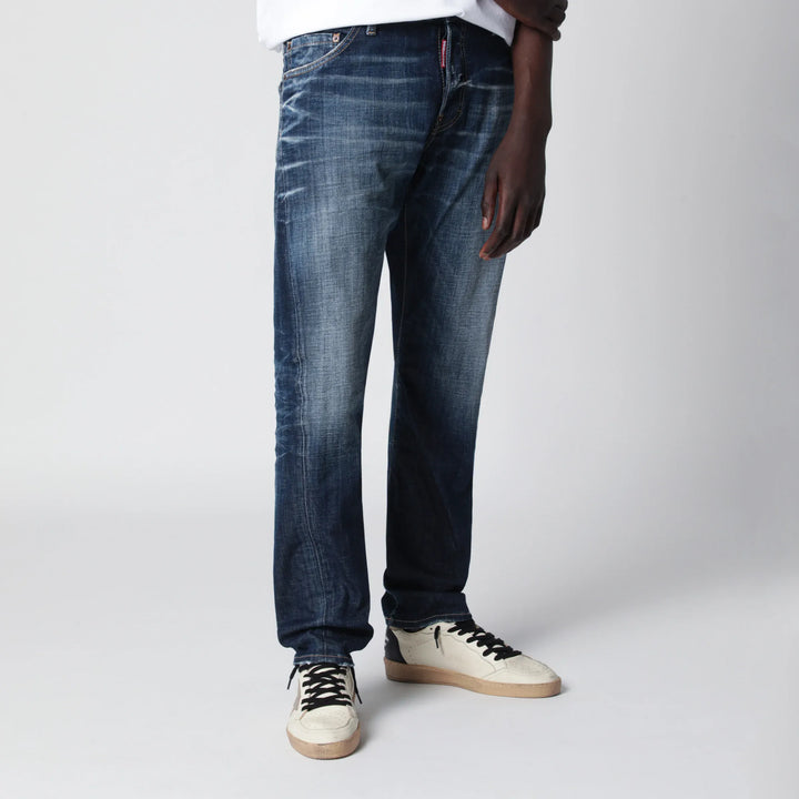 Dsquared2 - Blue washed-effect jeans Brand Pants
