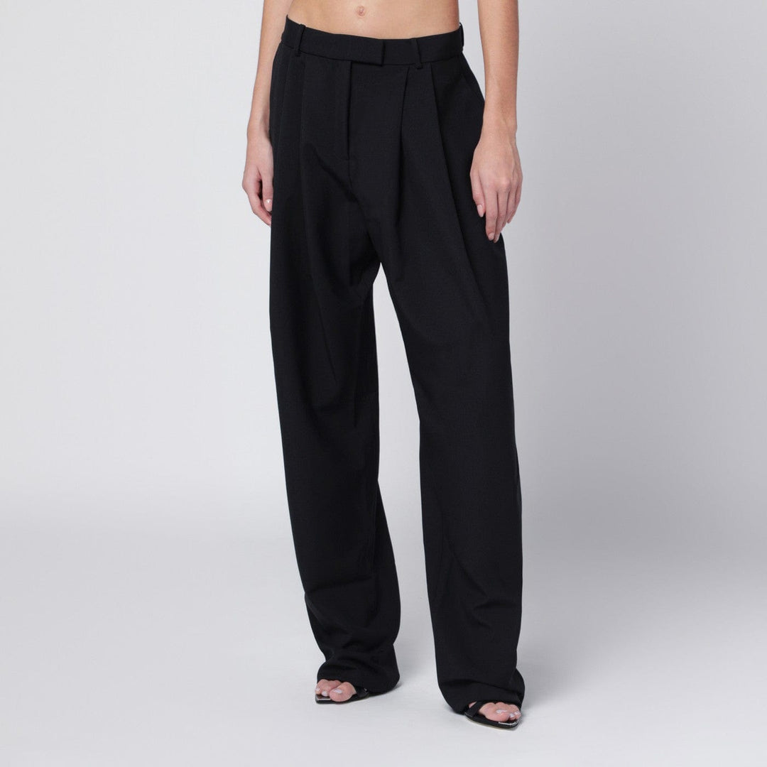 Pants 44  IT Francesco Murano - Black pants with darts Brand