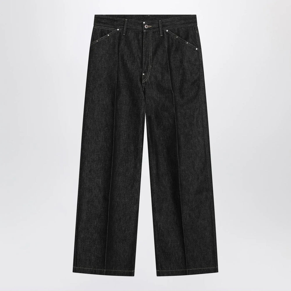 LEMAIRE - Slate-colored jeans with studs Brand Pants 48 IT